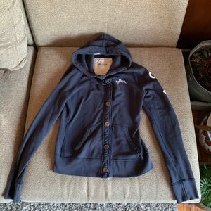 Hollister dark blue sweater with buttons